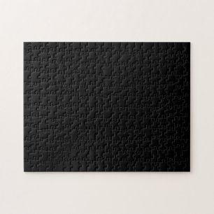 Solid Black Blank Jigsaw Puzzle