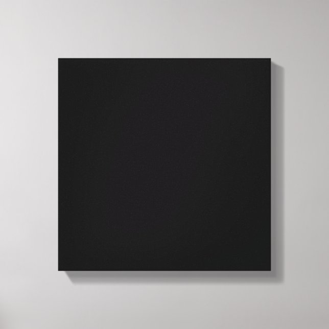 Solid Black Canvas Print (Front)