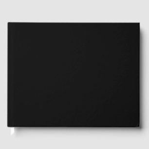 Solid Black Colour Guest Book
