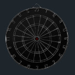 Solid Black Dartboard<br><div class="desc">Cool minimalist solid colour black board.

Designed in Washington State,  USA for your enjoyment. Thanks for supporting independant artists!</div>