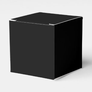 Solid Black Favour Box