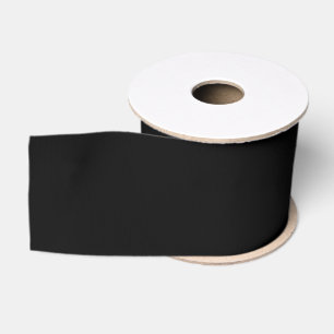Solid Black Grosgrain Ribbon