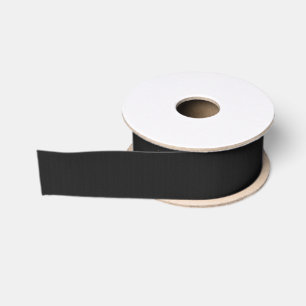 Solid Black Grosgrain Ribbon