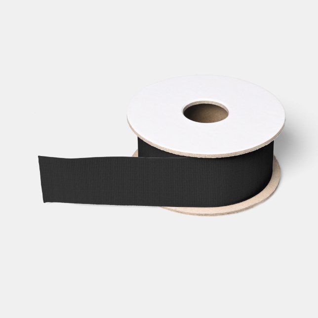 Solid Black Grosgrain Ribbon (Spool)