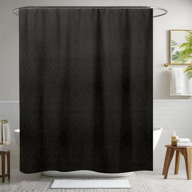 Solid Black Shower Curtain (Creator Uploaded)