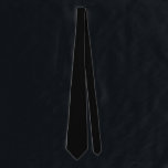 Solid Black Tie<br><div class="desc">Solid black neck tie for graduations, birthdays, weddings and more.</div>
