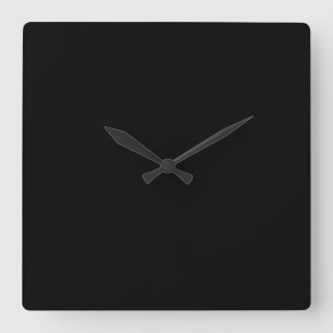 Solid Black Wall Clock