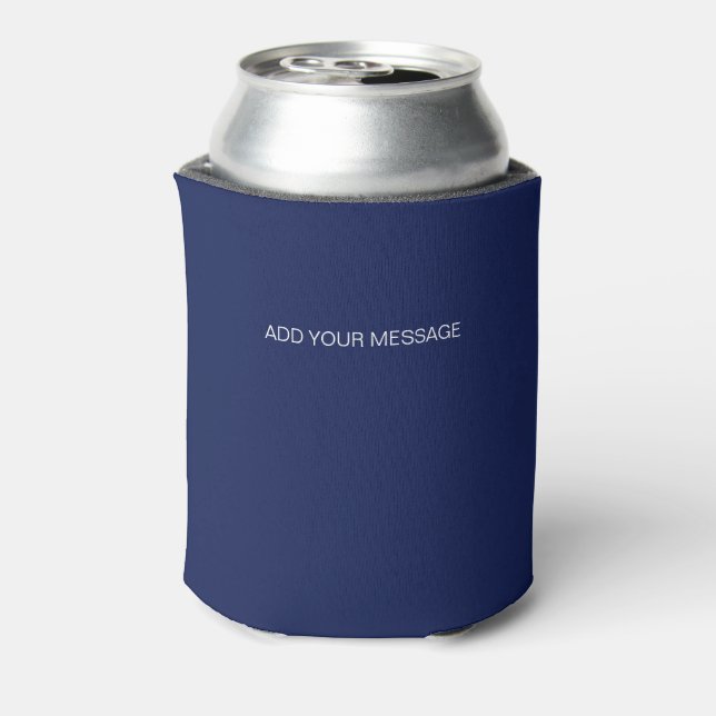 Solid Blue Can Cooler (Can Back)