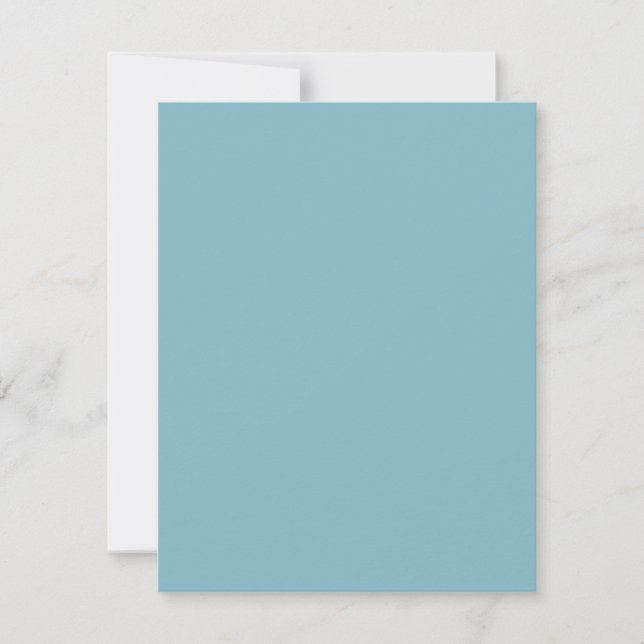 Solid Blue Pastel Tone Minimalist Professional Card (Front)