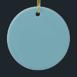 Solid Blue Pastel Tone Minimalist Professional Ceramic Tree Decoration<br><div class="desc">Extremely aesthetic,  simple and professional design in pastel colour.</div>