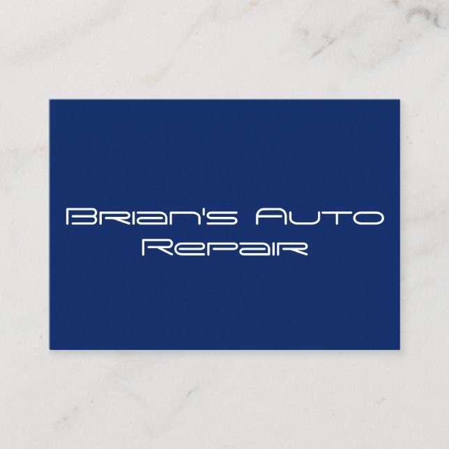 Solid Blue Professional Business Cards (Front)