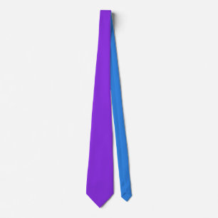 Solid Blue Purple Minimalist Plain Modern Tie