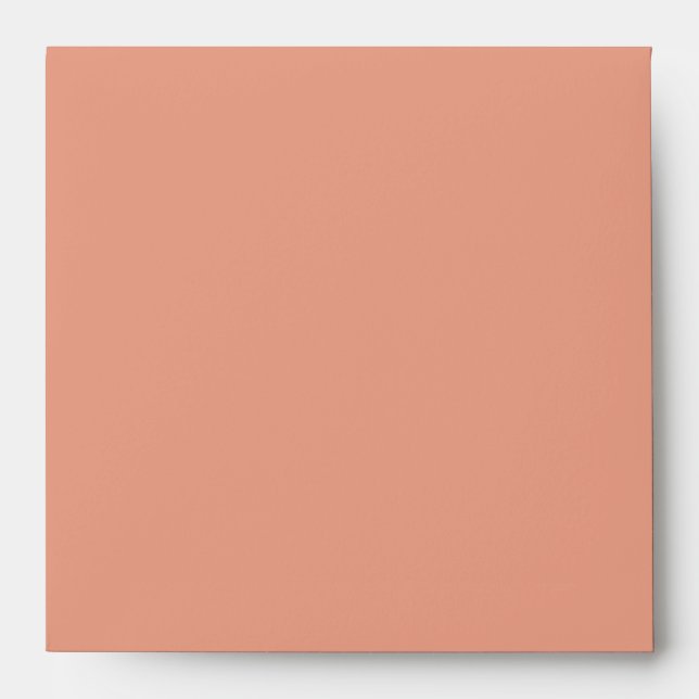 Solid Blush Apricot Shade Square Envelope (Front)