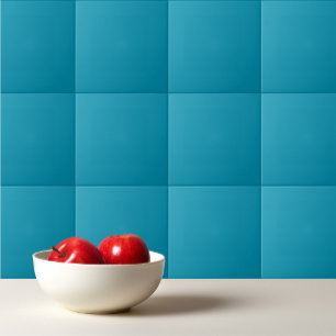 Solid bondi teal blue tile