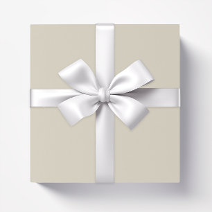 Solid bone white beige wrapping paper