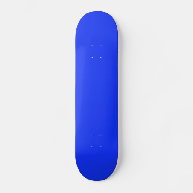 Solid Bright Blue Skateboard (Front)