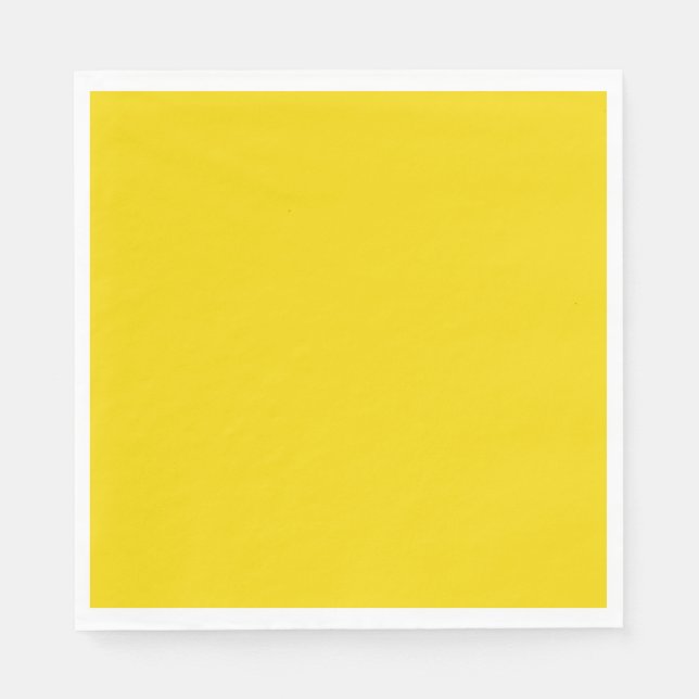 Solid bright lightning yellow napkin (Front)