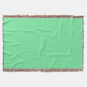 Solid Bright Lime Green Throw Blanket