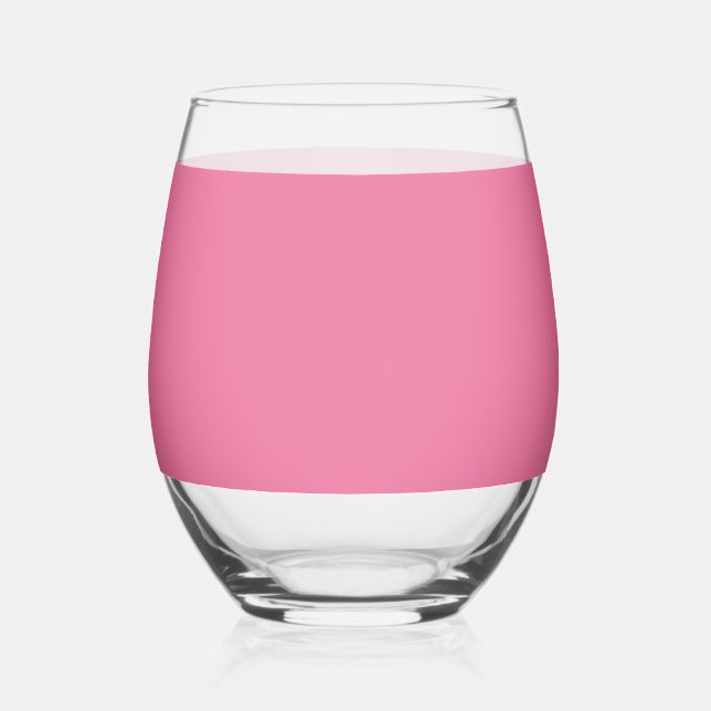 Solid Bright Roe Pink Glass (Front)