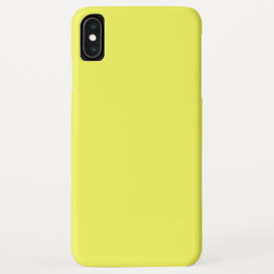 Solid bright sweet lemon yellow iPhone XS max case