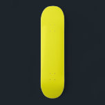 Solid Bright Yellow Skateboard<br><div class="desc">Skateboard with a solid Bright Yellow background ready for you to use as is or to customise with your own images or text.</div>