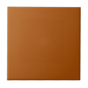 Solid Burnt Orange Ceramic Tile