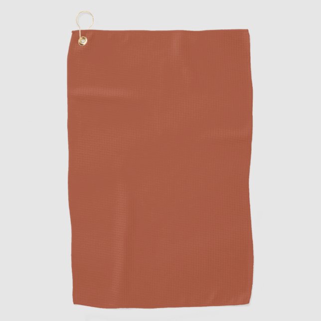 Solid Burnt Orange  Golf Towel (Front)