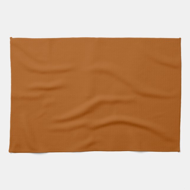 Solid Burnt Orange Kitchen Towel (Horizontal)