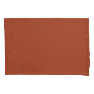 Solid Burnt Orange Pillowcase