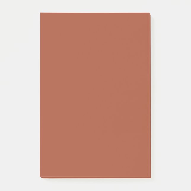 Solid Burnt Orange  Post-it Notes (Front)