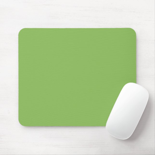 Solid cabbage green mouse mat (With Mouse)