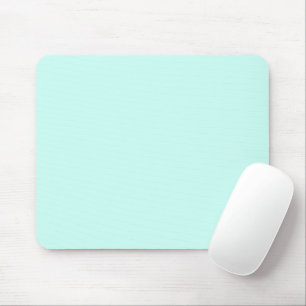 Solid cameo green mint soft turquoise mouse mat
