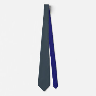 Solid Charcoal Black Shade Midnight Blue Minimal Tie