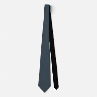 Solid Charcoal Black Shade Minimalist Professional Tie