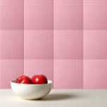 Solid cherry blossom pink tile<br><div class="desc">Solid colour cherry blossom pink design.</div>