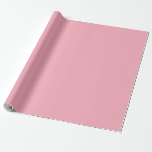 Solid cherry blossom pink wrapping paper