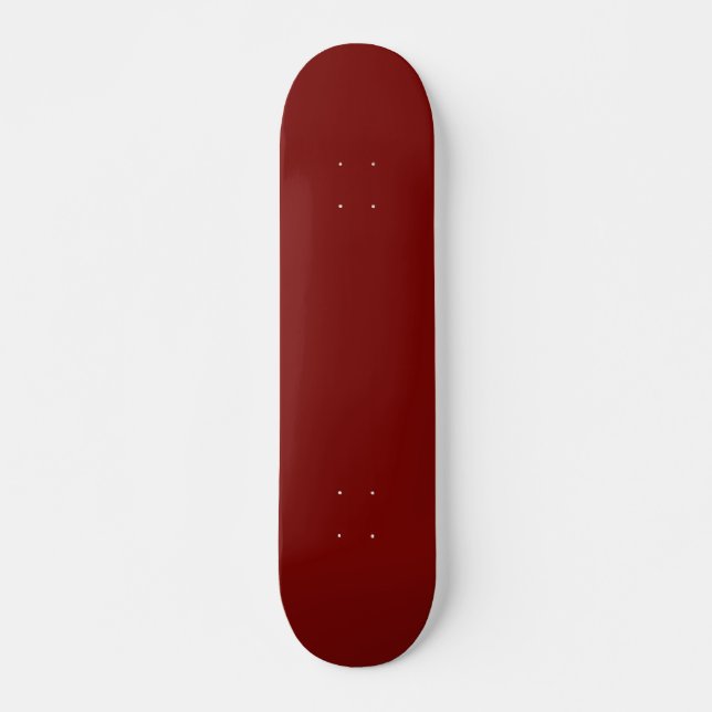 Solid cherry red maroon skateboard (Front)