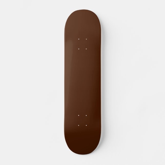 Solid Chocolate Brown Skateboard (Front)