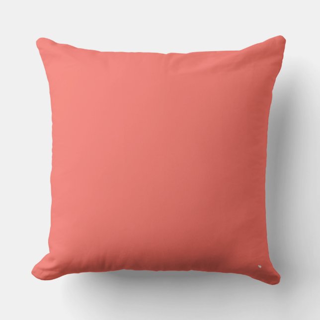 Solid Classic Coral Cushion (Front)