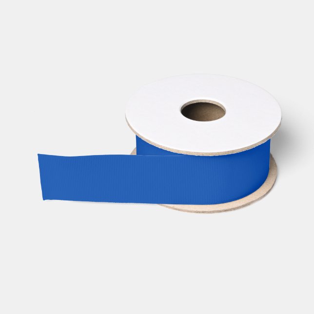 Solid Cobalt Blue Grosgrain Ribbon (Spool)