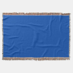 Solid Cobalt Blue Throw Blanket