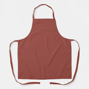 Solid Cognac Colour Minimalist Plain Modern Apron