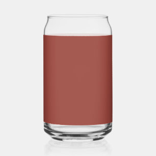 Solid Cognac Colour Minimalist Plain Modern Can Glass