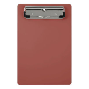 Solid Cognac Colour Minimalist Plain Modern Mini Clipboard