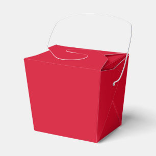 Solid color Chinese red Favour Box