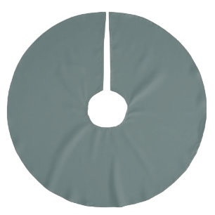 Solid Color Cool Neutral Green Undertone 2026 COTY Brushed Polyester Tree Skirt