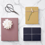 Solid Color Cream Gold Aubergine Wrapping Paper Sheet<br><div class="desc">Beautiful Cream, Gold, Aubergine, dark and moody wrapping paper sheets. Three sheets of different colors which match our Gold Tan Purple alcohol ink wrapping suite. One sheet is a cream color, the second a golden tan color and the third is a very dark aubergine purple. Perfect for weddings, anniversaries, birthdays,...</div>
