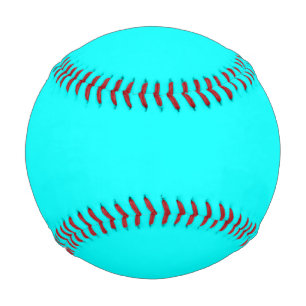 Solid color cyan baseball