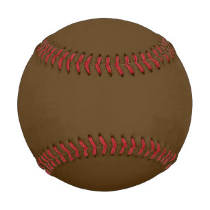 Solid color dark chocolate brown baseball
