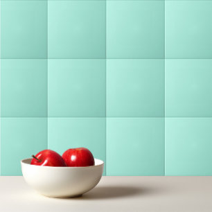 Solid color fresh mint tile